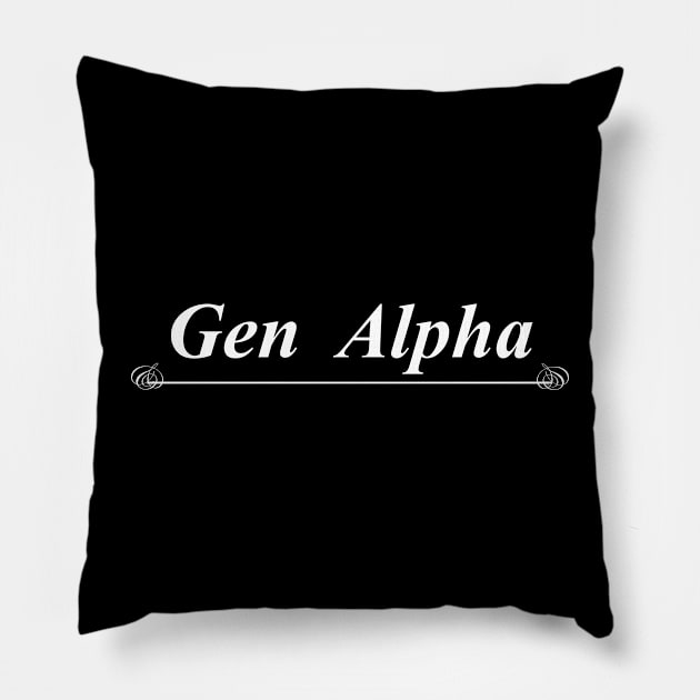 Gen Alpha Pillow by NotComplainingJustAsking