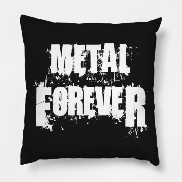 Heavy Metal Forever Pillow by zoozo