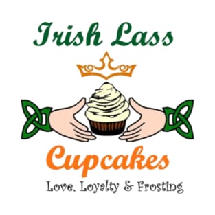 Irish Lass Cupcakes Merch- Full Logo T-Shirt