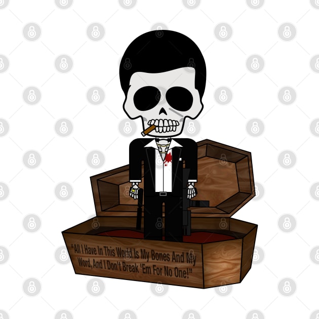 "Bone Idols" Casket No.15 - Scarskull by TwistedKoala