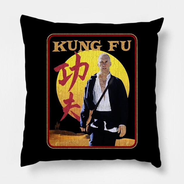 Kung Fu Cowboy Pillow by SERVASTEAK