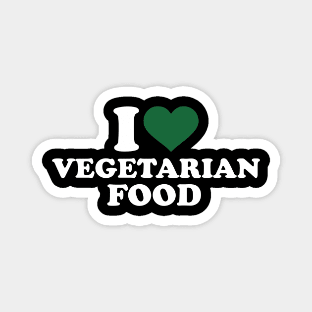 I love Vegetarian Magnet by Designzz