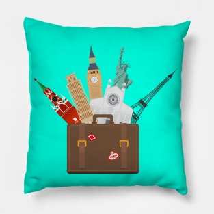 Travel Tourism Concept Pillow