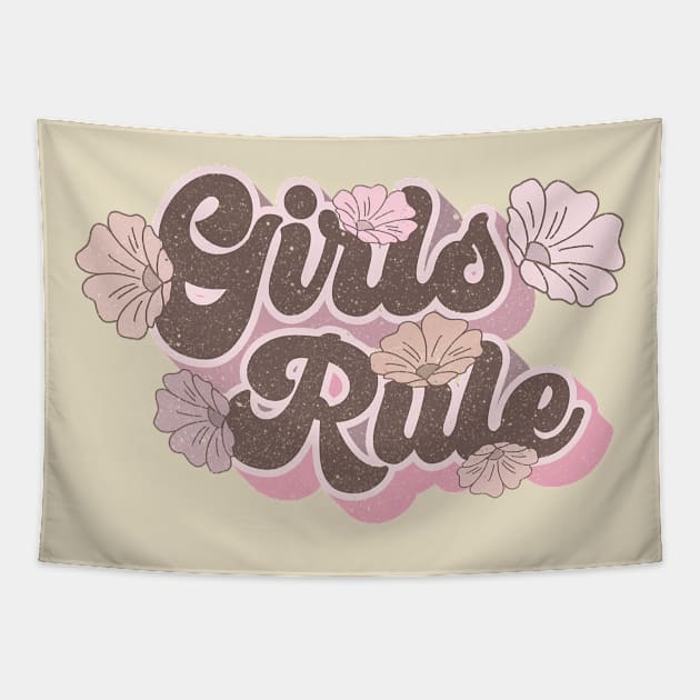 Girls Rule Tapestry by Mastilo Designs