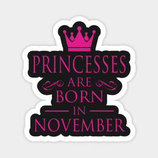 PRINCESS BIRTHDAY PRINCESSES ARE BORN IN NOVEMBER Magnet