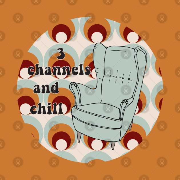 3 Channels And Chill Armchair Pattern by PrintablesPassions