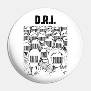 Barcode face D.R.I. Pin