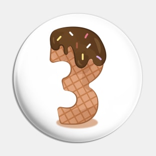 Ice cream number 3 Pin