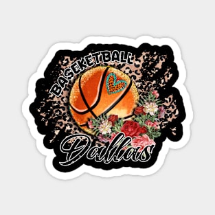 Aesthetic Pattern Dallas Basketball Gifts Vintage Styles Magnet