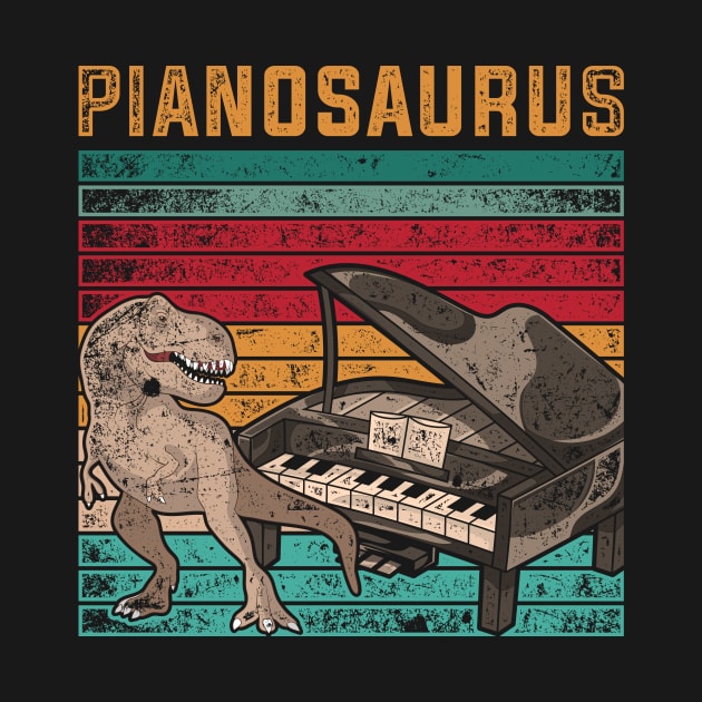 Piano Funny Pianosaurus Pianist by shirtsyoulike