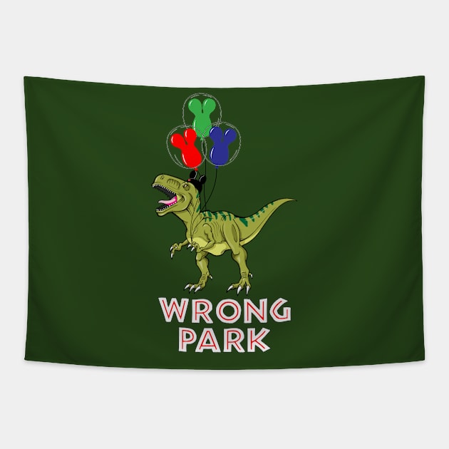 Oops...Wrong Park Tapestry by Tomorrowland Arcade