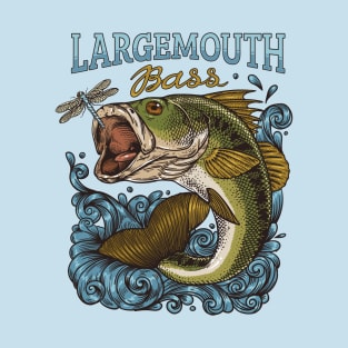 Largemouth Bass & Dragonfly T-Shirt