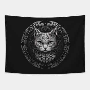 cute Black and white cat Tapestry