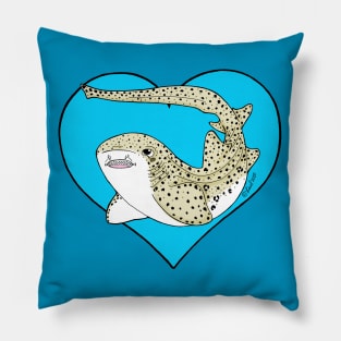 Zebra Shark Love Pillow