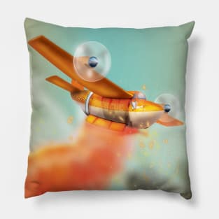 Fire Plane Pillow