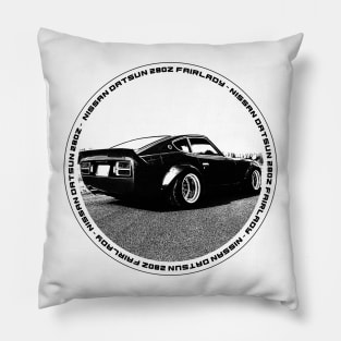 NISSAN DATSUN 280Z FAIRLADY Black 'N White 4 Pillow