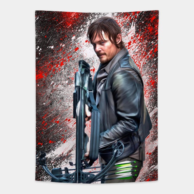 CrossBow Daryl Tapestry by EvoComicsInc