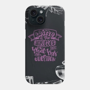 Wine blackboard #18 Phone Case