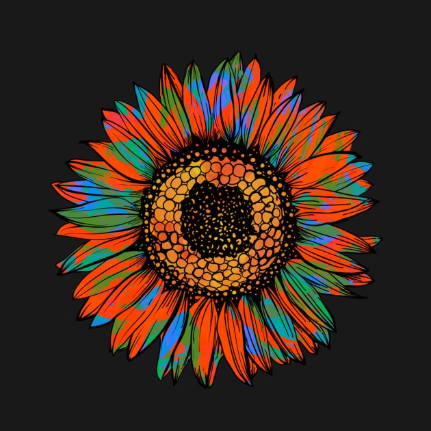 Rainbow Sunflower by rmcbuckeye