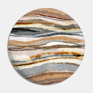 Abstract Agate Stripes Earth Tones Palette Pin