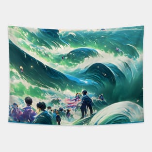 Dream of Surfers Tapestry