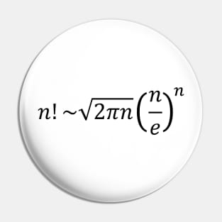 Stirling Approximation Of Factorial - Calculus And Math Pin