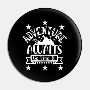 Cute Camping Hiking Adventure Design Pin