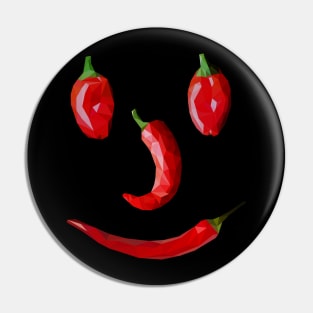 Spicy Red Chili Face Pin