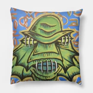 creature shrunken head Pillow