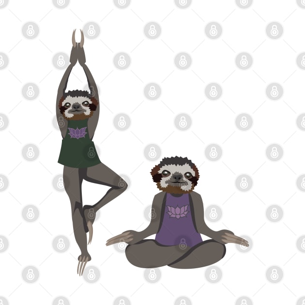 Everyday Sloths: Veda and Bea by aecdesign