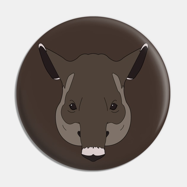 Tapir Pin by ProcyonidaeCreative