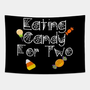 Eating Candy for Two TShirt Expecting Mothers Halloween Tapestry