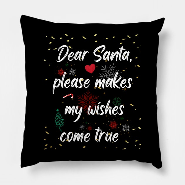 Make a wish from Santa Pillow by Nano-none