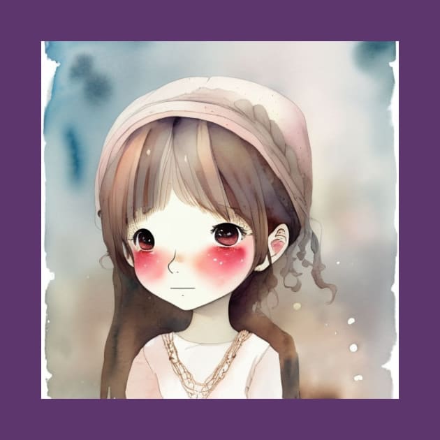 cute girl cartoon by Mcvipa⭐⭐⭐⭐⭐