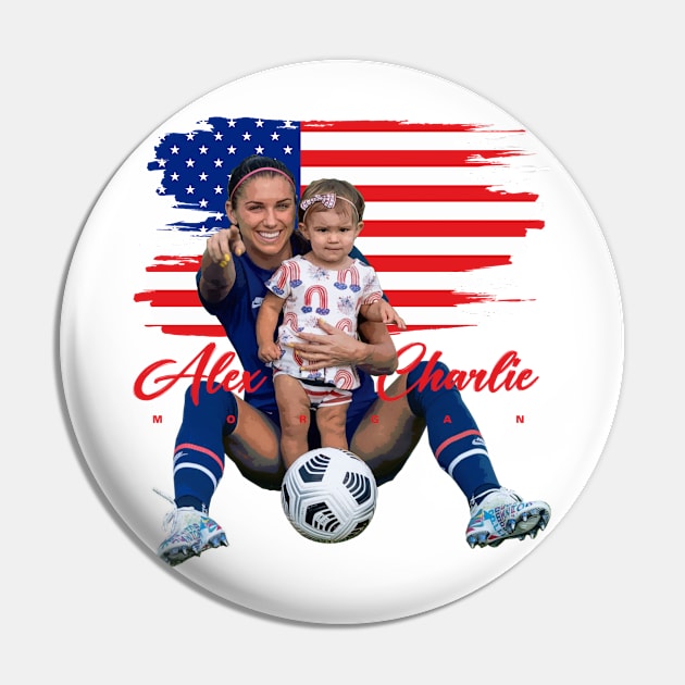 Alex Morgan and Charlie Pin by Juantamad