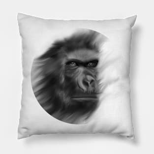 Leader chimpanzee in the Forest Pillow