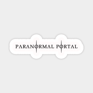 Paranormal Portal logo - black Magnet