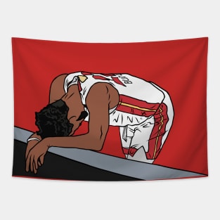 Jimmy Butler Exhausted Meme Tapestry