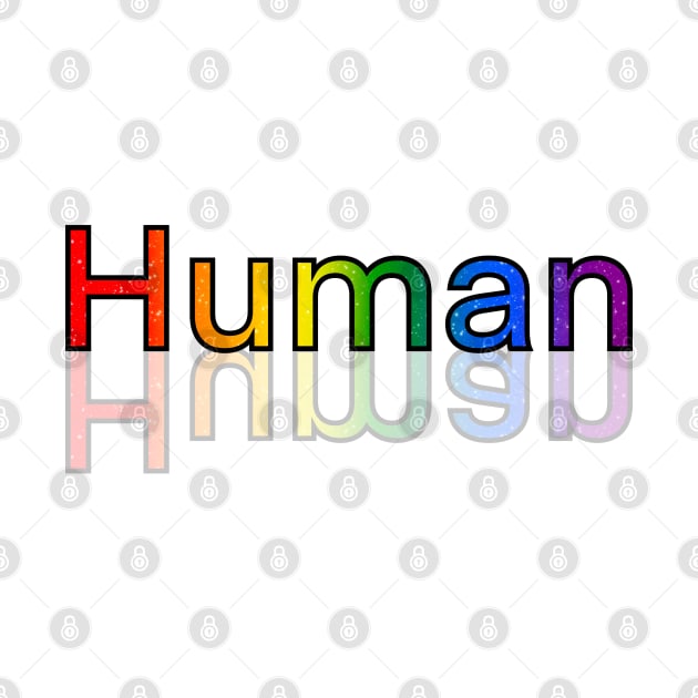 Human (Rainbow pride version) by designedbyeliza