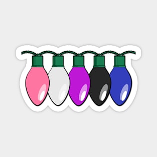 Genderfluid Pride Christmas Lights Magnet