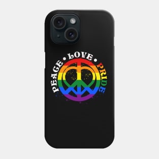 Peace Love Gay Pride Phone Case