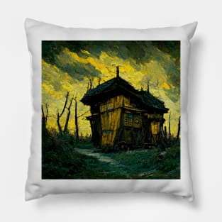 Starry Night Above The Shrieking Shack Pillow