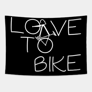 Love to bike Tapestry