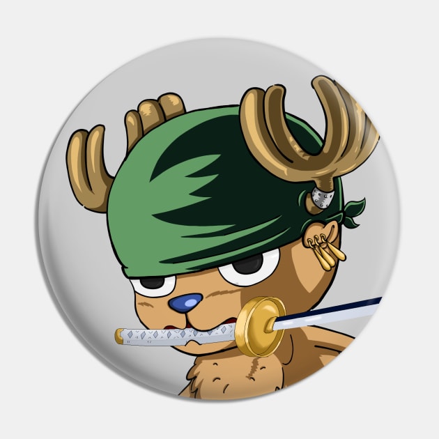 Pirate hunter Tony Tony Chopper Pin by Droledevie