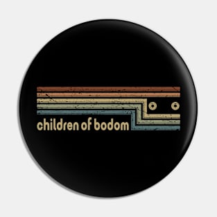 Children of Bodom Cassette Stripes Pin