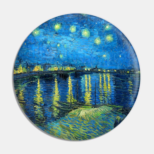 Van Gogh Starry Night Over the Rhone Pin by bragova