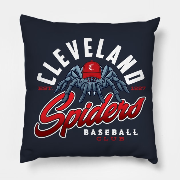 Cleveland Spiders Pillow by MindsparkCreative