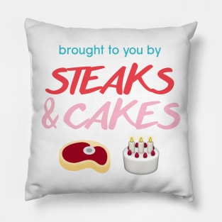 Steaks and Cakes Pillow