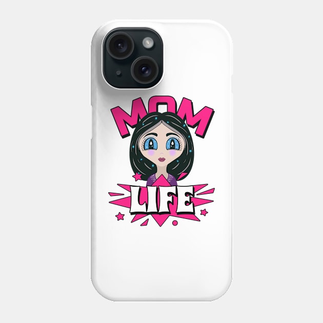 Mom Life Quote Pink Phone Case by SartorisArt1