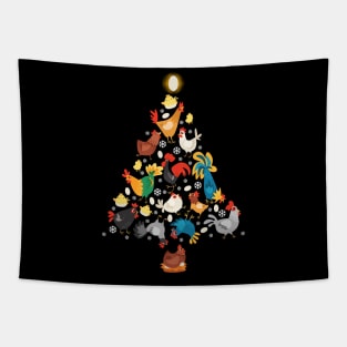 Funny Farm Christmas Men Kids Women Chicken Ugly Christmas Tapestry